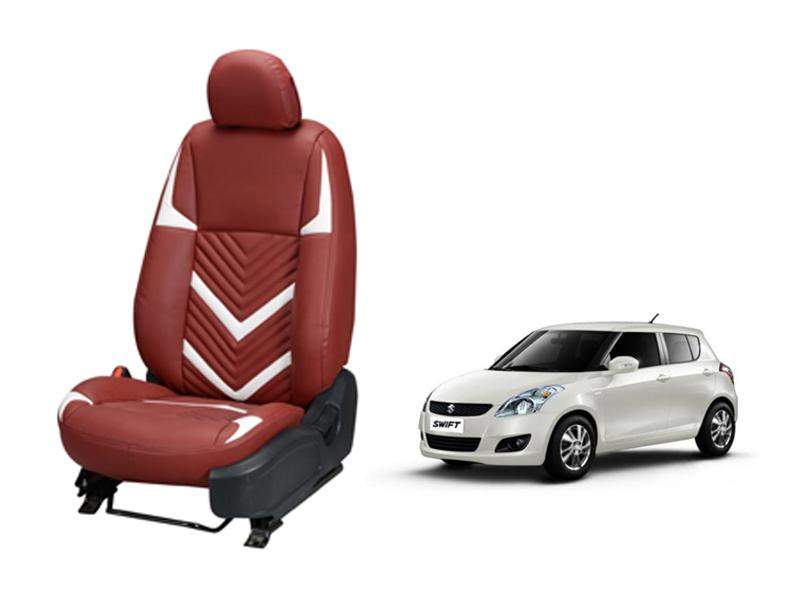Maruti Suzuki Swift (2012-17) Zig Zag SERIES 3D CUSTOM ART LEATHER CAR SEAT COVERS