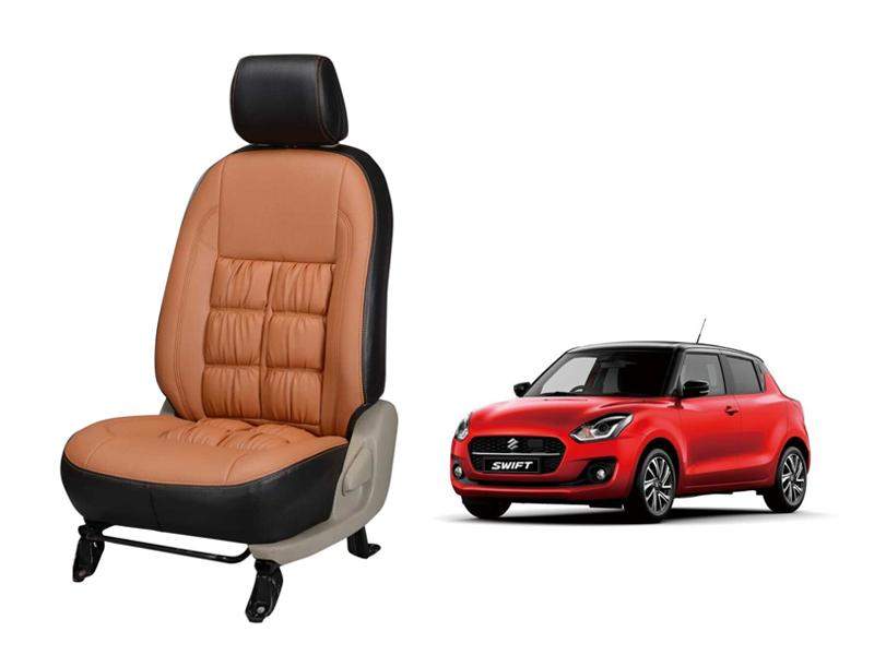 Maruti Suzuki Swift 2020 Comfort Series 3D Custom Stallion Leather Car Seat Covers