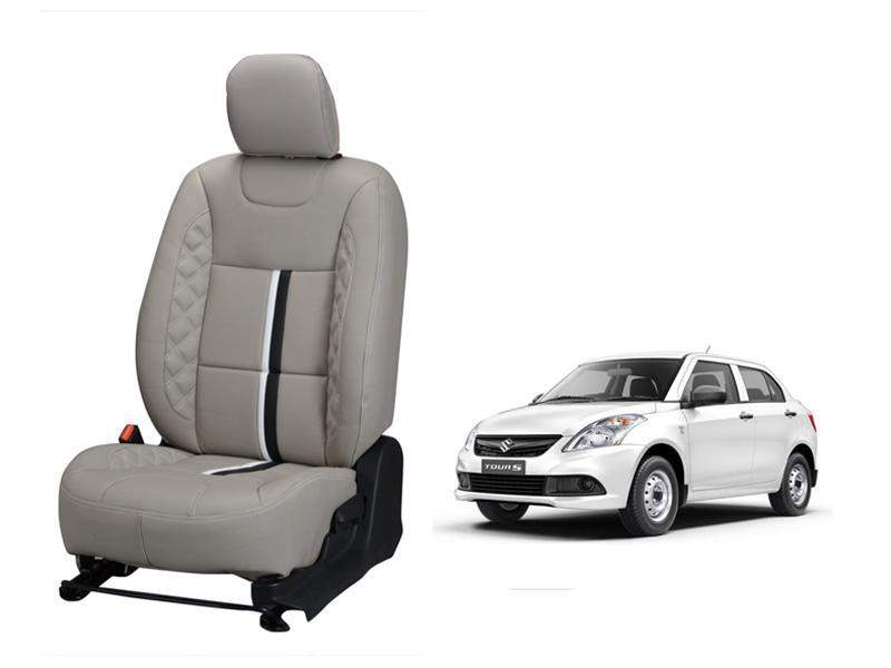 Maruti Suzuki Swift Dzire 2012-2016 Trace Series 3D Custom Nappa Leather Car Seat Covers