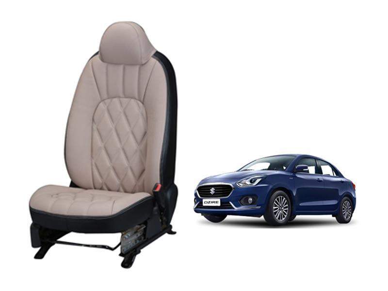Maruti Suzuki Swift Dzire 2017 Threading SERIES 3D CUSTOM ART LEATHER CAR SEAT COVERS