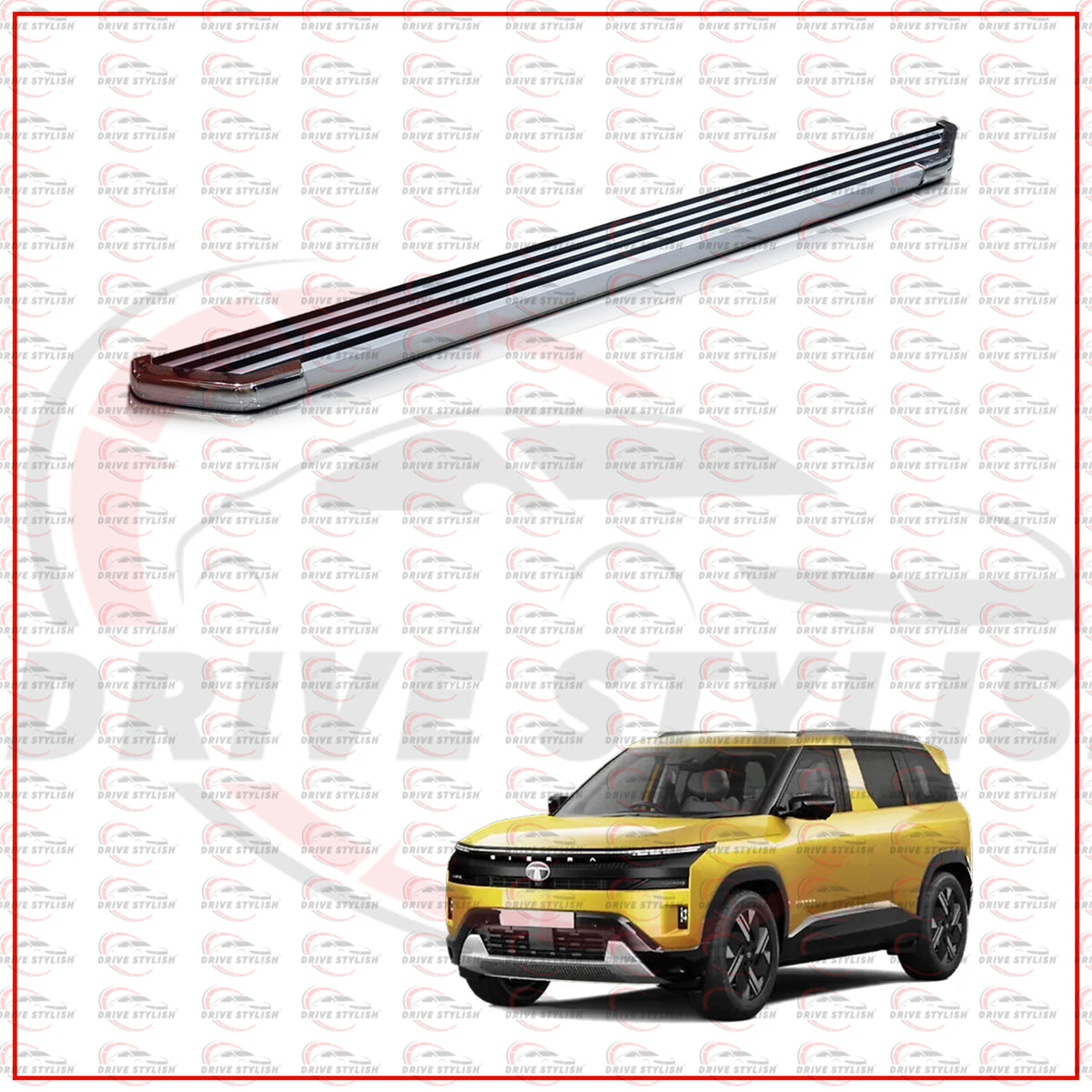 Tata Sierra 2026 Side Foot Stepper | Zebra Design