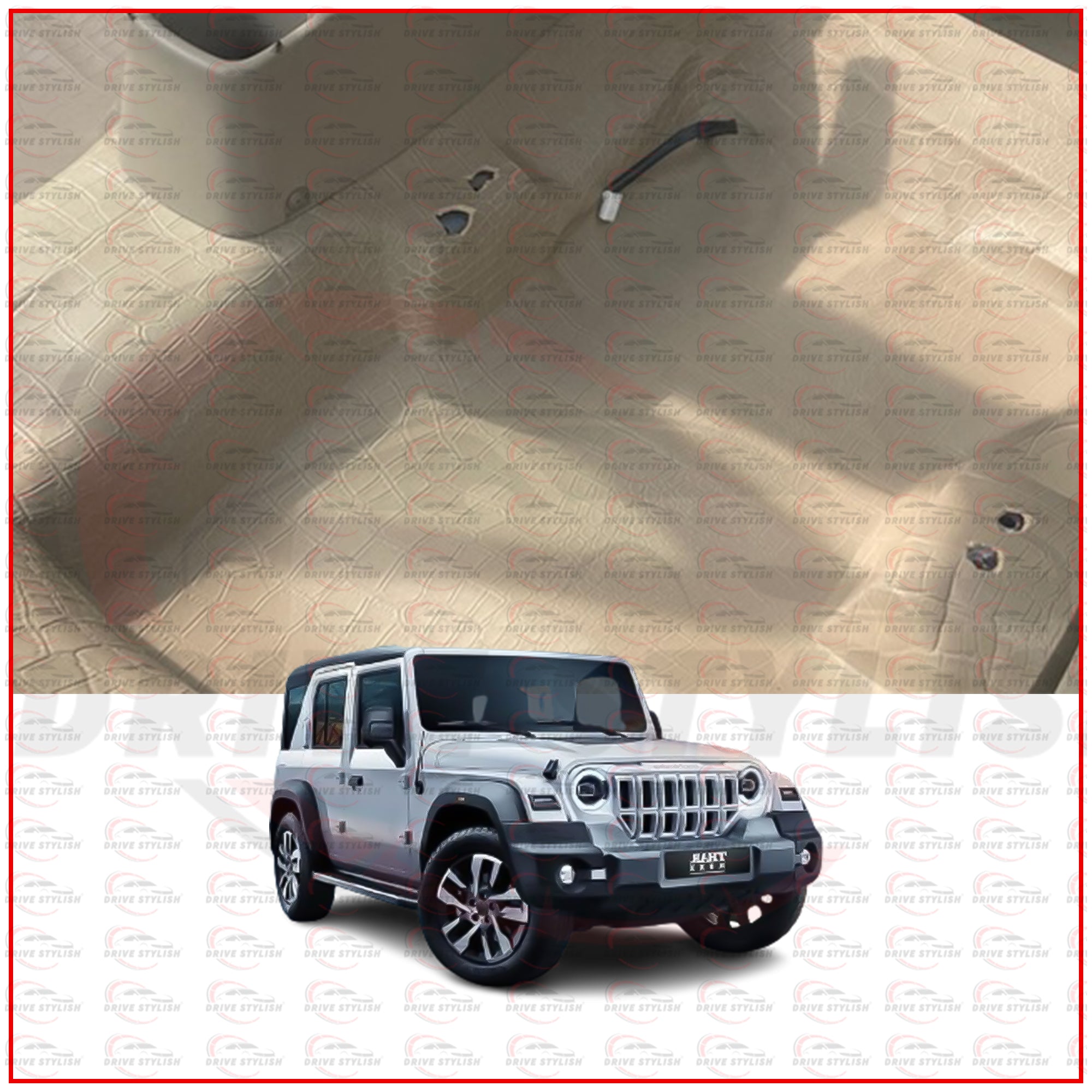 Car Flooring Lamination for the Mahindra Thar Roxx