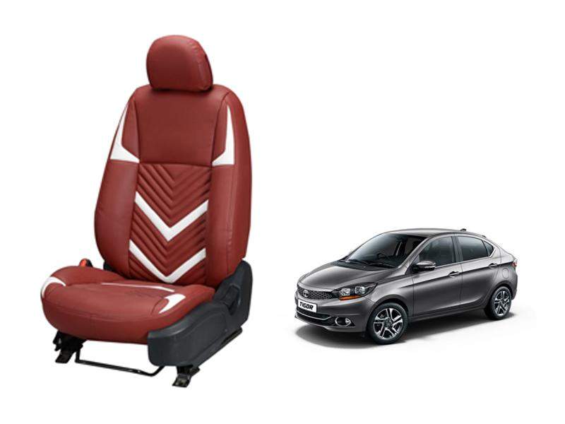 Tata Tigor Zig Zag SERIES 3D CUSTOM ART LEATHER CAR SEAT COVERS