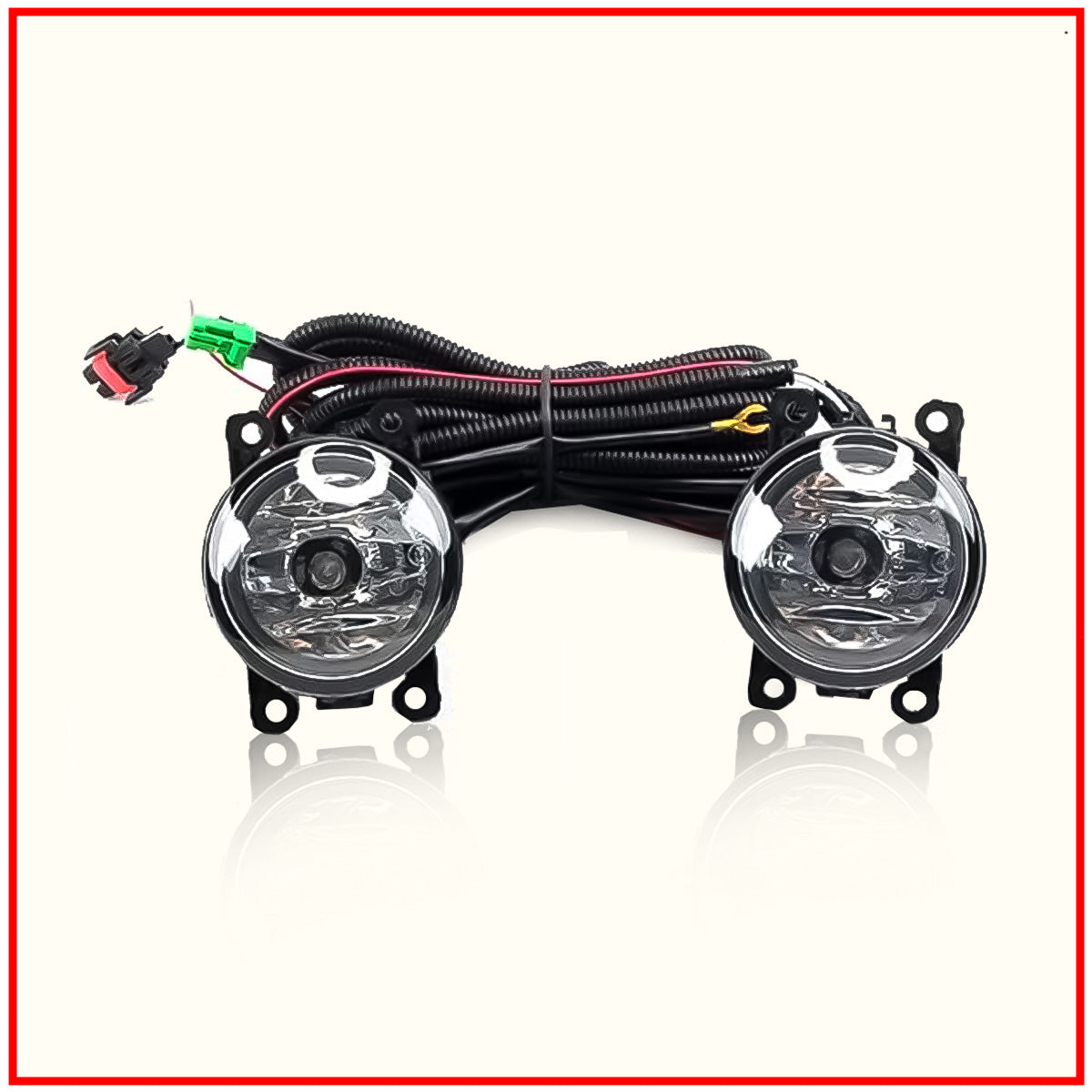 Toyota Glanza Fog Light With Fog Cover and Wiring || Halogen