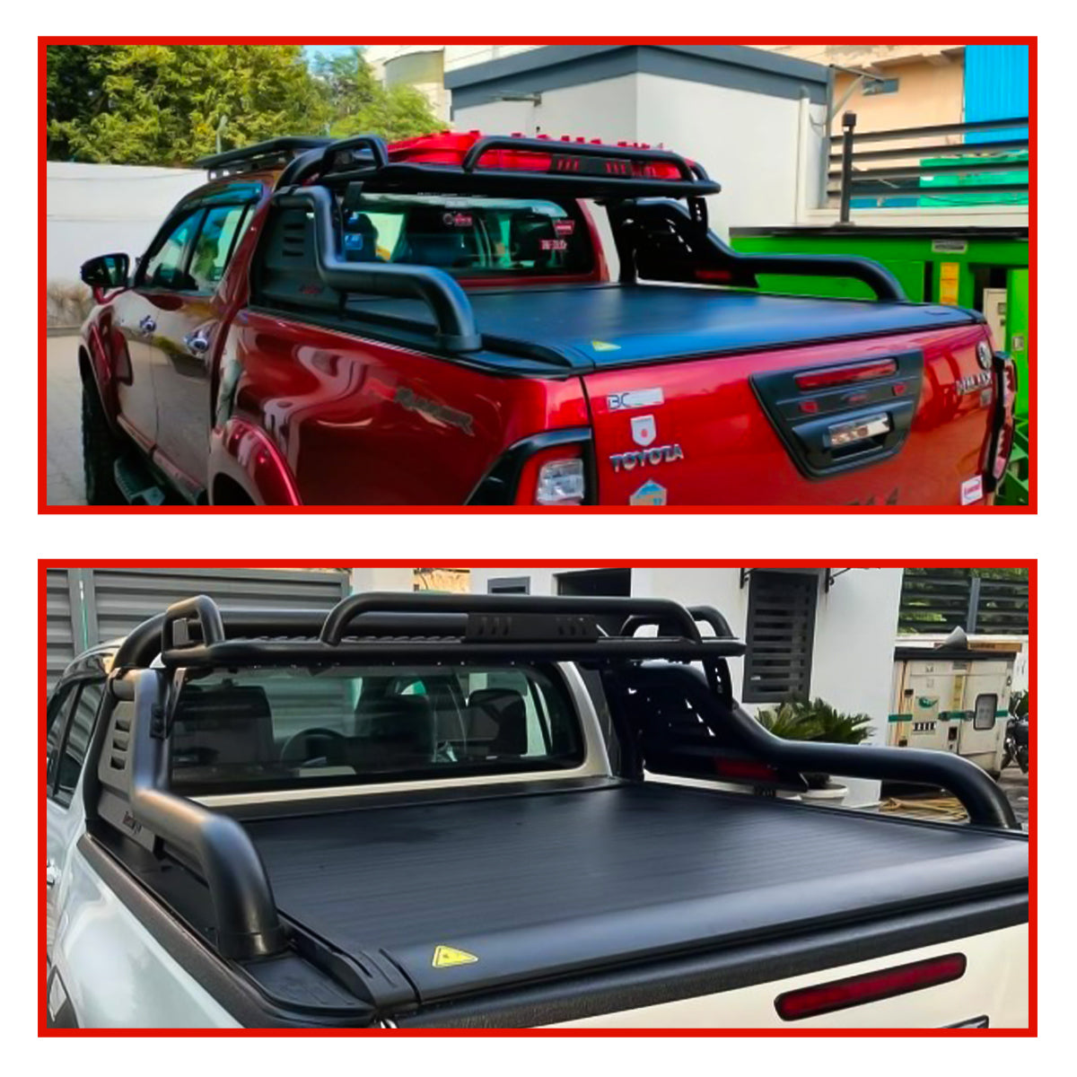 Toyota Hilux Roof Carrier With Metal Roll Bar