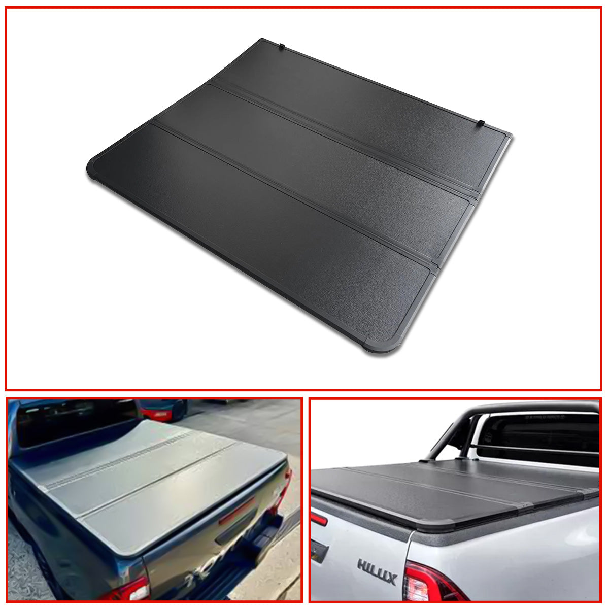 Toyota Hilux Tri fold cover | Aluminium cover