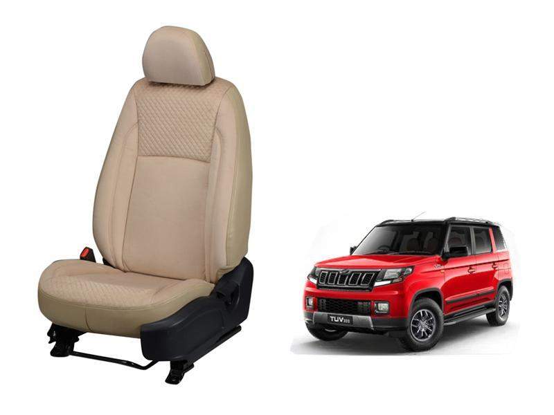 Mahindra Tuv 300 Velvet SERIES 3D CUSTOM ART LEATHER CAR SEAT COVERS