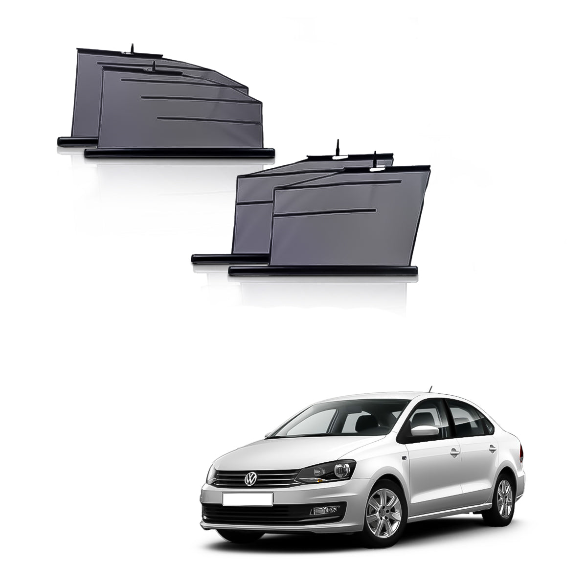 Vento Automatic window roller curtains | Car Roller Retractable Sun Shades