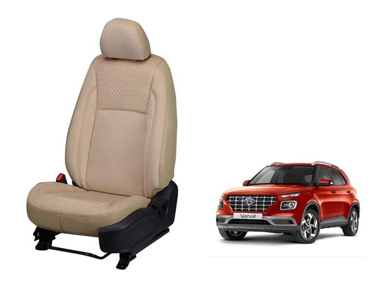 Hyundai Venue Velvet SERIES 3D CUSTOM ART LEATHER CAR SEAT COVERS