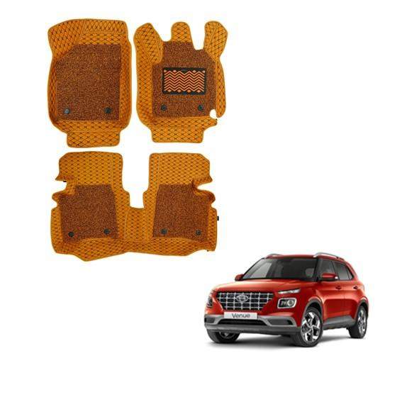Hyundai Venue Illustrious 7D Mat Carpet - Tan Colour