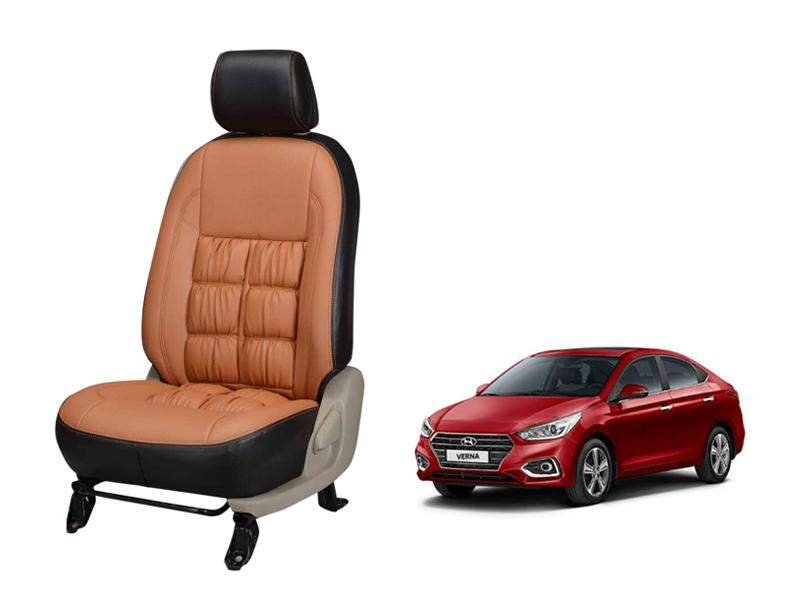 Hyundai Verna 2017 Comfort Series 3D Custom Stallion Leather Car Seat Covers