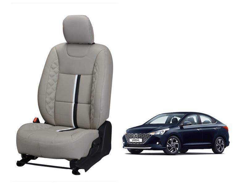 Hyundai Verna 2020 Trace Series 3D Custom Nappa Leather Car Seat Covers
