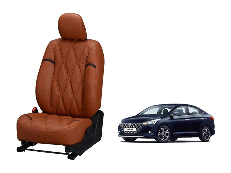 Hyundai Verna 2020 Kite Series 3D Custom Nappa Leather Car Seat Covers