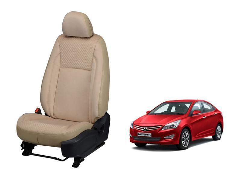 Hyundai Verna Fluidic Velvet SERIES 3D CUSTOM ART LEATHER CAR SEAT COVERS