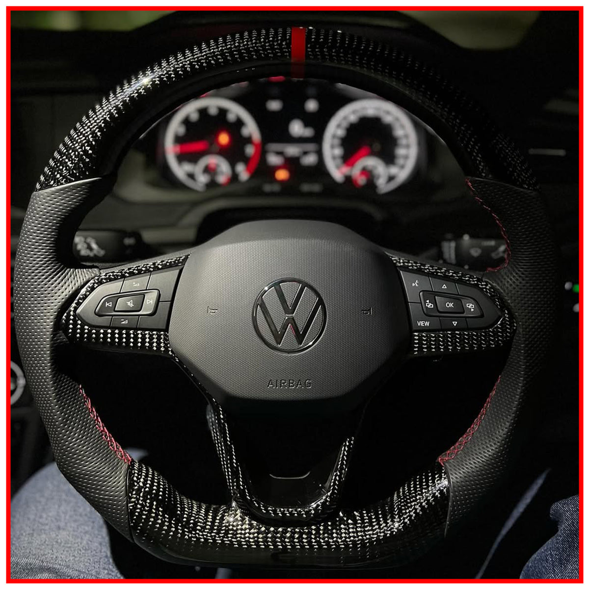 Virtus Manual Real Carbon Steering Wheel