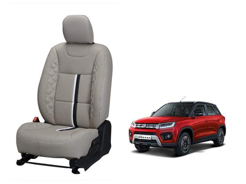 Maruti Suzuki Vitara Brezza 2020 Trace Series 3D Custom Nappa Leather Car Seat Covers