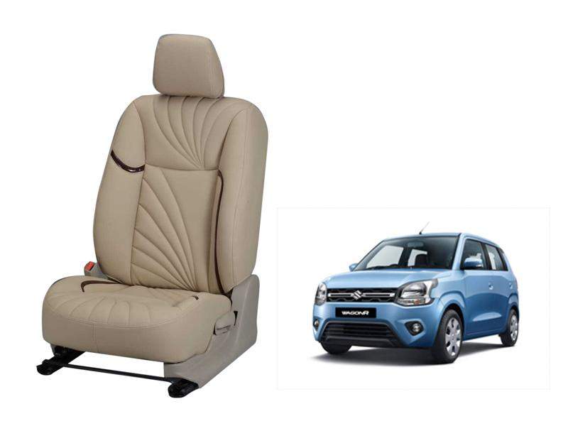 Maruti Suzuki Wagonr 2019 Dove Series 3D Custom Nappa Leather Car Seat Cover
