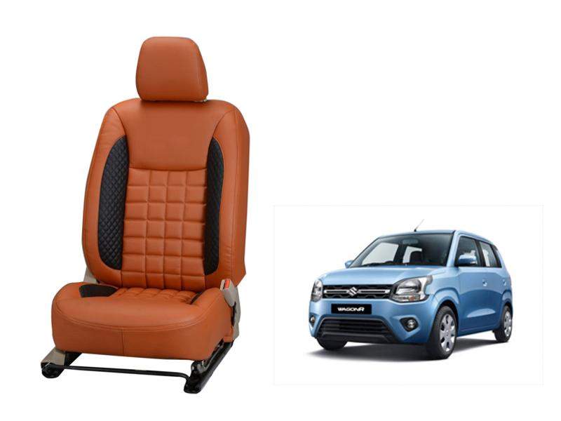 Maruti Suzuki Wagonr 2019 Prism Series 3D Custom Nappa Leather Car Seat Covers