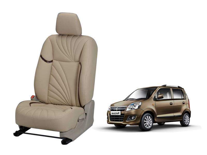 Maruti Suzuki Wagonr (K-series) Dove Series 3D Custom Nappa Leather Ca