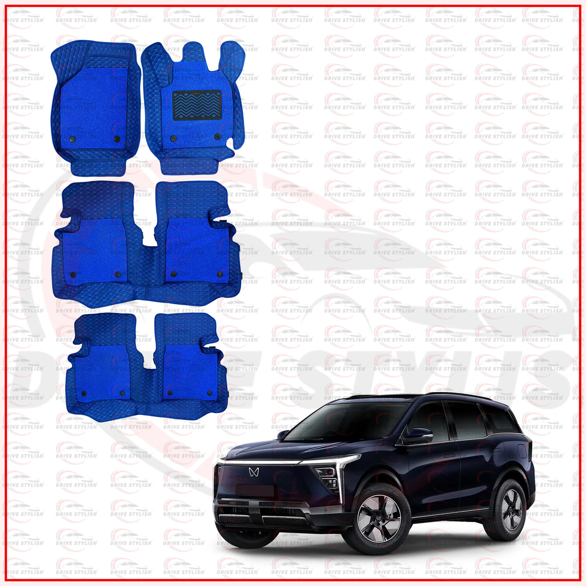 All Weather 7D Car Floor Mats for Mahindra XEV 9S