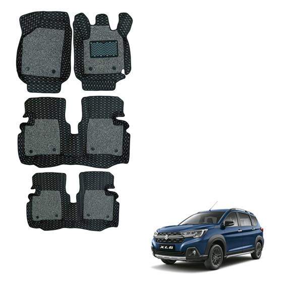 Maruti Suzuki XL-6 Spacious Foot Mats - Black/Grey Colour