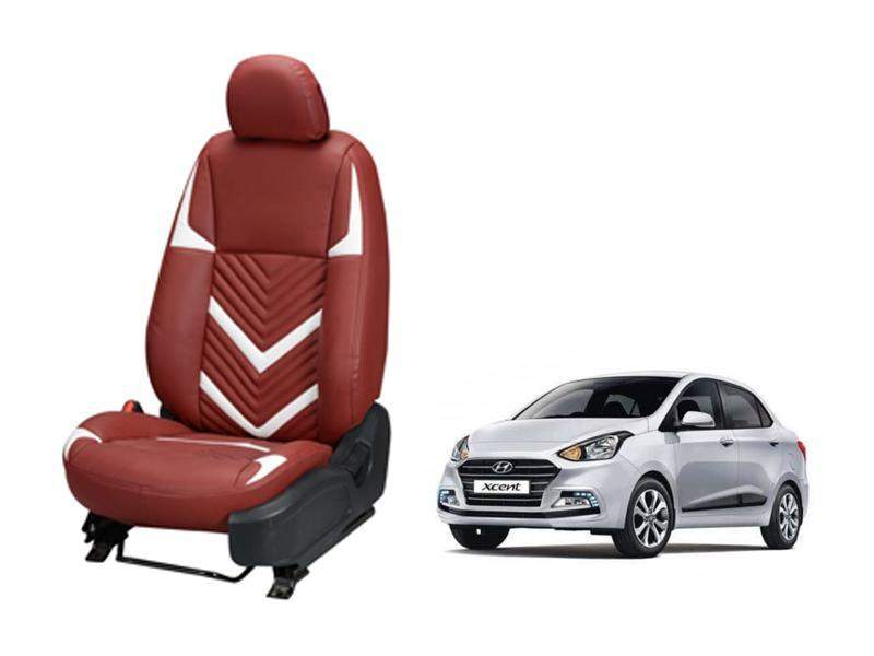 Hyundai Xcent Zig Zag SERIES 3D CUSTOM ART LEATHER CAR SEAT COVERS