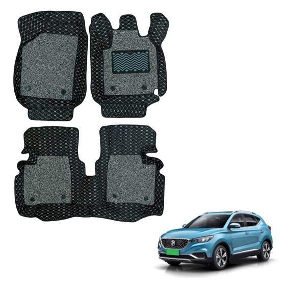 Luxurious Floor Mats for MG ZS - Black/Grey Colour