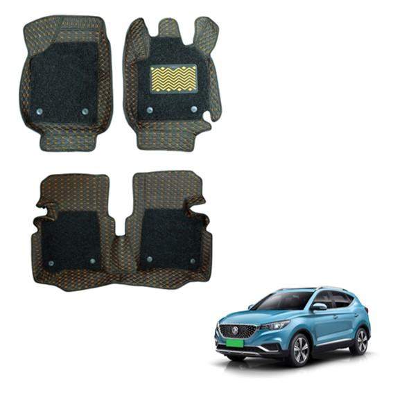 Morris Garages ZS Luxury 7D Mats - Black/Tan Colour