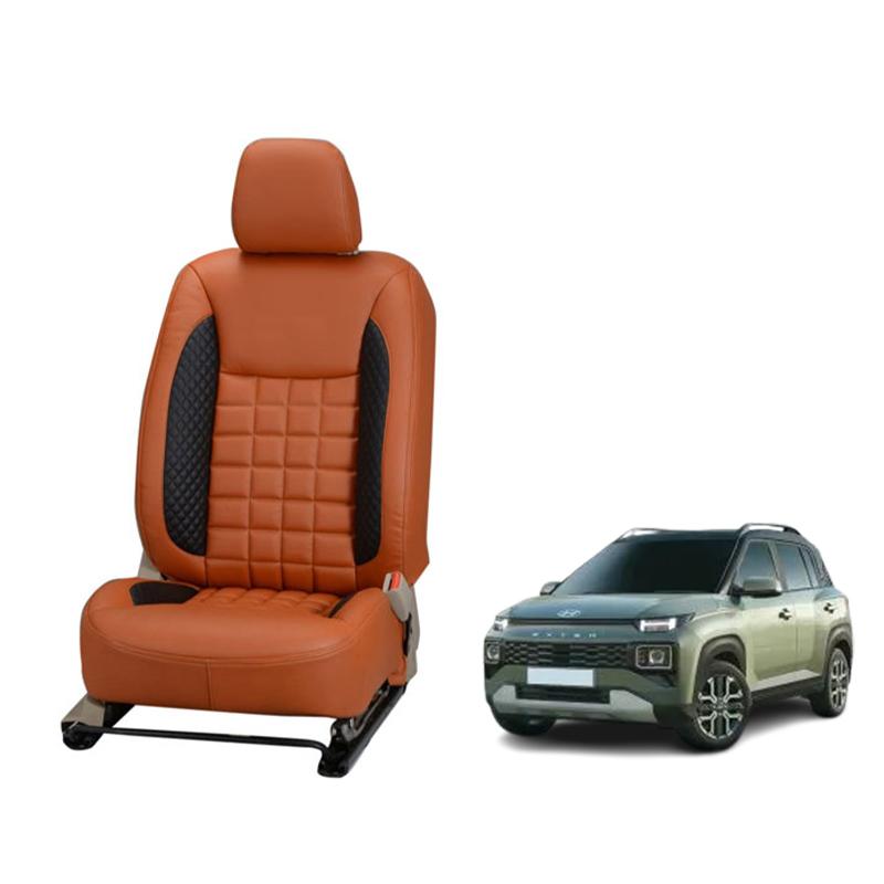 Hyundai Exter Nappa Leather Seat Cover - Prizm Design