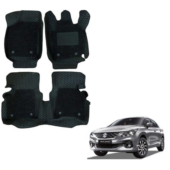 Maruti Suzuki New Baleno Spacious Floor Mats - Black Colour