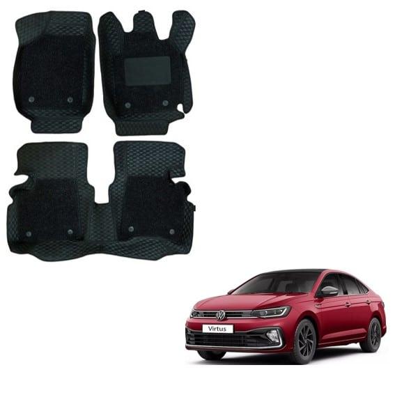 Superior Foot Mats for Volkswagen Virtus - Black Colour
