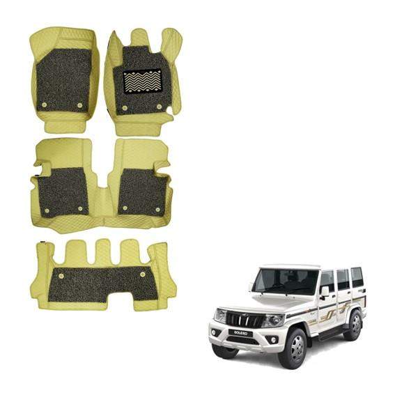 Mahindra Bolero Illustrious 7D Mat Carpet - Beige Colour