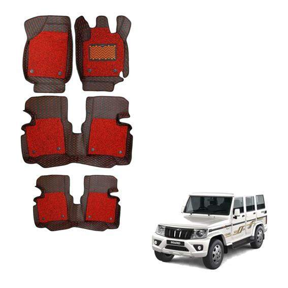 Mahindra Bolero Premium 7D Foot Mattress - Red Colour