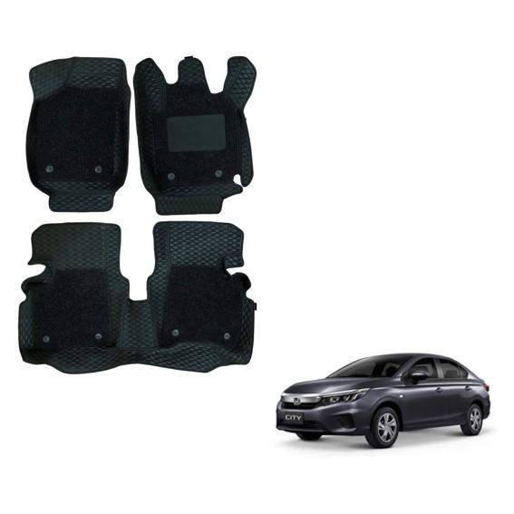Honda City (2020) Premium Floor Mats - Black Colour