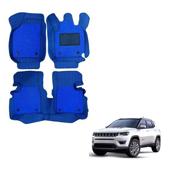 Luxury Mat Carpet for Jeep Compass - Blue Colour