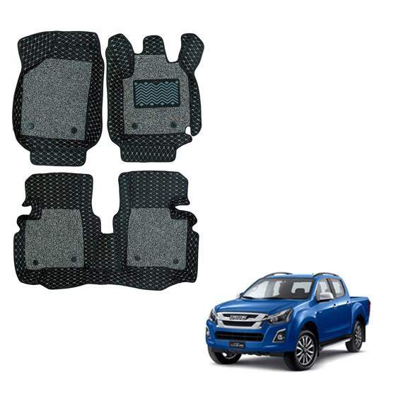 Superior Floor Mats for Isuzu D-Max - Black/Grey Colour