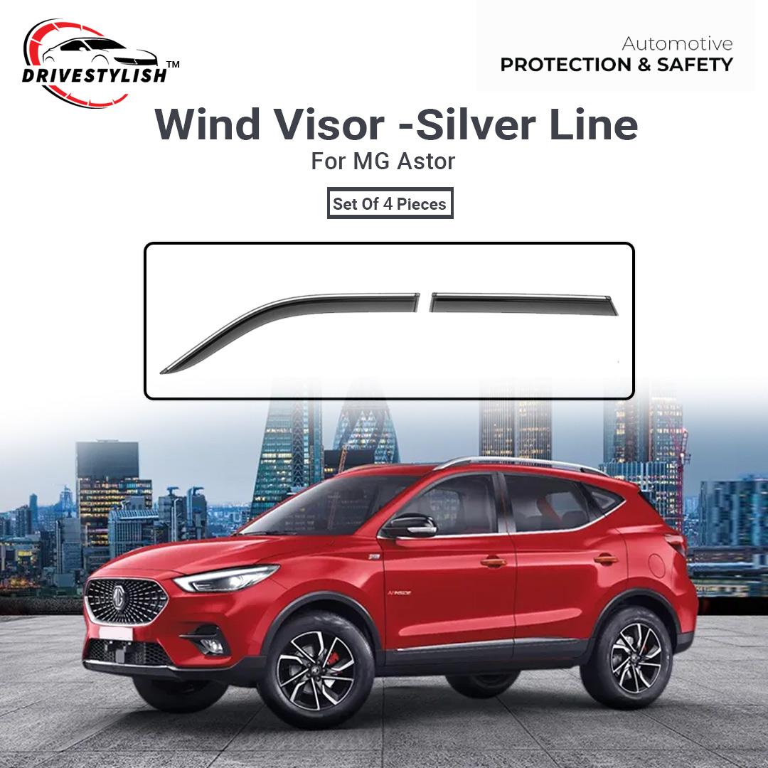 MG Astor Wind Visor – Silver Line