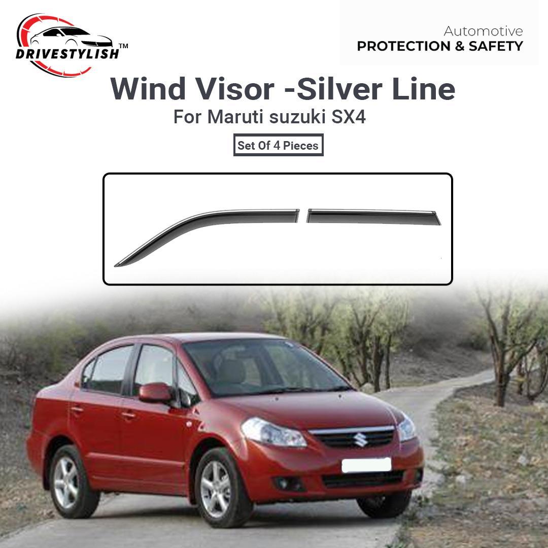 Maruti Suzuki SX4 Wind Visor – Silver Line