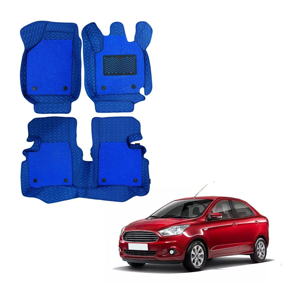 Ford Figo Aspire Superior 7D Mat Carpet - Blue Colour