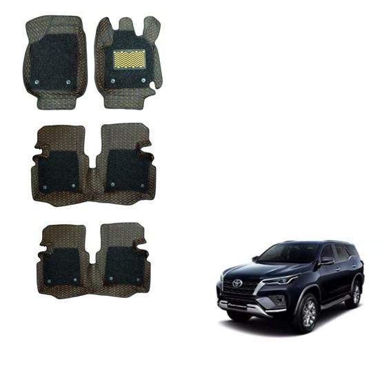 Toyota Fortuner (2021) Illustrious Floor Mats - Black/Tan Colour
