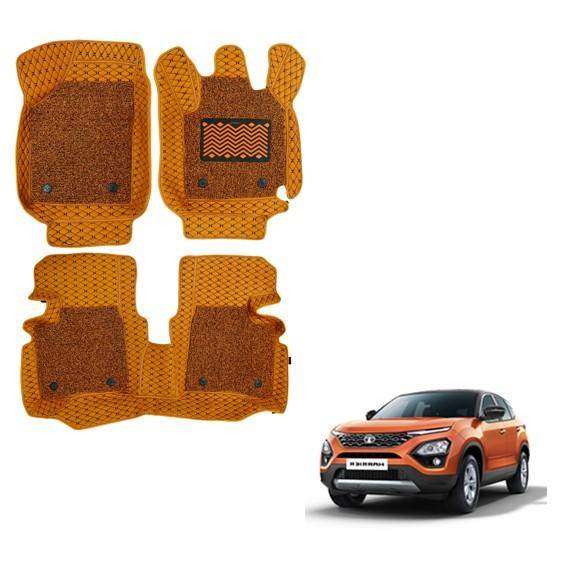 Tata Harrier Luxurious 7D Mat Carpet - Tan Colour