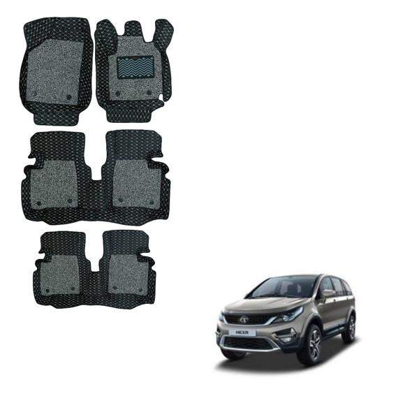 Tata Hexa Luxury 7D Mats - Black/Grey Colour