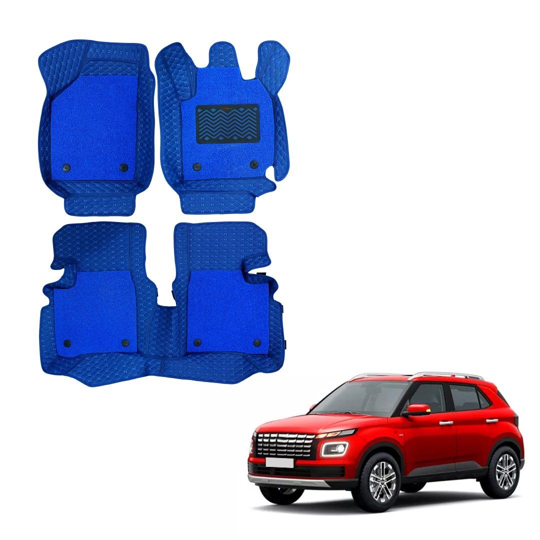 Hyundai Venue (2022) Illustrious 7D Boot Mat - Blue Colour