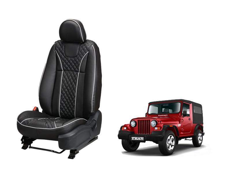 Mahindra Old Thar MOON SERIES 3D CUSTOM ART LEATHER CAR SEAT COVERS