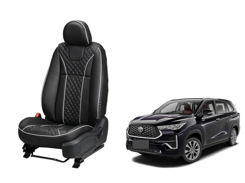 Toyota Innova Hycross Art Leather Seat Cover - Moon Design