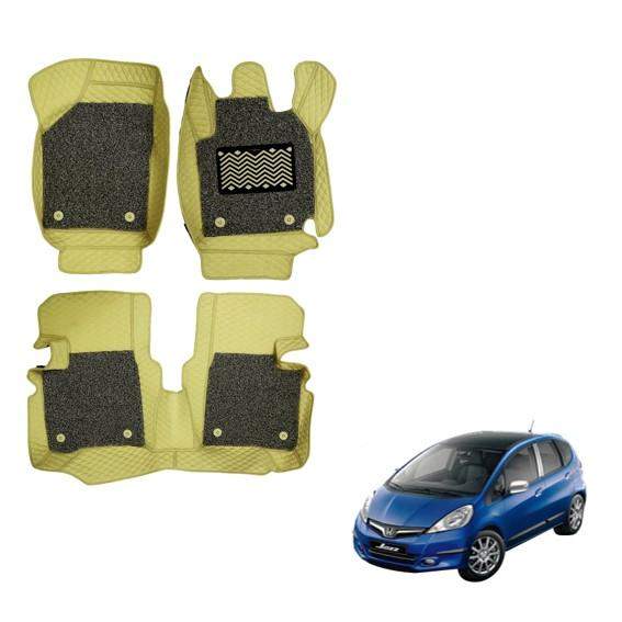 Honda Jazz Spacious 7D Mats - Beige Colour