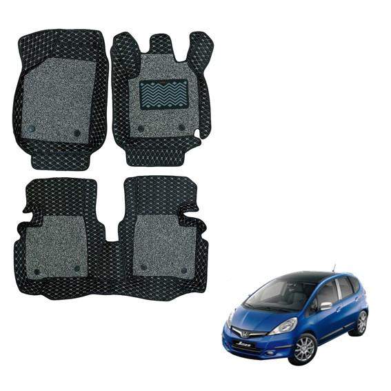 Honda Jazz Illustrious 7D Mat Carpet - Black/Grey Colour