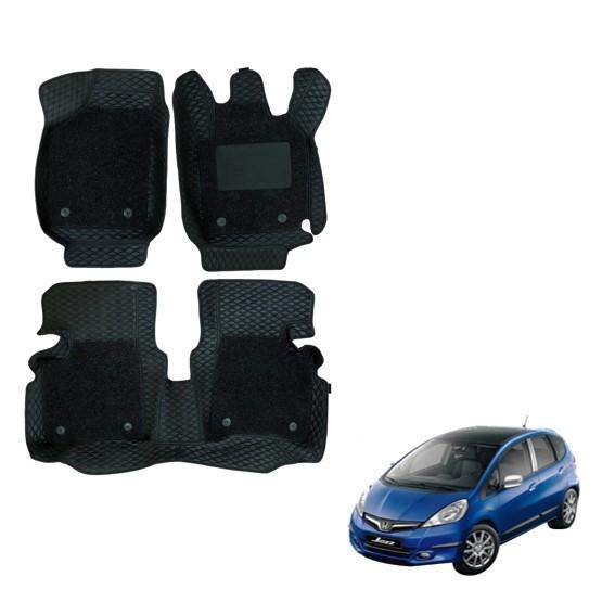 Honda Jazz Premium 7D Mat Carpet - Black Colour