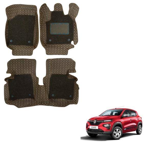 Renault KWID Premium Floor Mats - Brown Colou