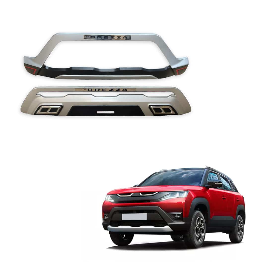 Front and Rear Bumper Protector Guards for Maruti Suzuki Brezza